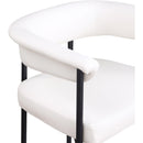  Color_Black/ Cream -- Malin Cream Vegan Leather Upholstered Counter Stool IMAGE 7