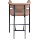  Color_Black/ Tan -- Malin Tan Vegan Leather Upholstered Counter Stool IMAGE 5