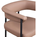  Color_Black/ Tan -- Malin Tan Vegan Leather Upholstered Counter Stool IMAGE 7