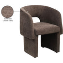  Color_Brown -- Emmet Brown Chenille Fabric Upholstered Dining / Accent Chair IMAGE 10