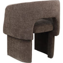  Color_Brown -- Emmet Brown Chenille Fabric Upholstered Dining / Accent Chair IMAGE 5