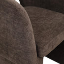  Color_Brown -- Emmet Brown Chenille Fabric Upholstered Dining / Accent Chair IMAGE 7