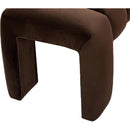  Color_Brown -- Andaz Brown Velvet Upholstered Bench IMAGE 5