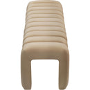 Color_Camel -- Andaz Camel Velvet Upholstered Bench IMAGE 4