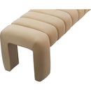 Color_Camel -- Andaz Camel Velvet Upholstered Bench IMAGE 5