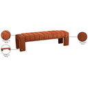 Meridian Andaz Cognac Bench IMAGE 8