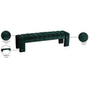  Color_Green -- Andaz Green Velvet Upholstered Bench IMAGE 8