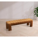  Color_Saddle -- Andaz Saddle Velvet Upholstered Bench IMAGE 2