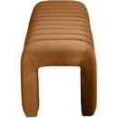  Color_Saddle -- Andaz Saddle Velvet Upholstered Bench IMAGE 4