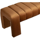  Color_Saddle -- Andaz Saddle Velvet Upholstered Bench IMAGE 5
