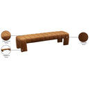  Color_Saddle -- Andaz Saddle Velvet Upholstered Bench IMAGE 8