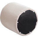  Color_Beige -- Meridian Roy Microsuede Fabric Upholstered Stool IMAGE 5