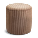  Color_Brown -- Roy Brown Microsuede Fabric Upholstered Stool IMAGE 1