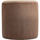  Color_Brown -- Roy Brown Microsuede Fabric Upholstered Stool IMAGE 4