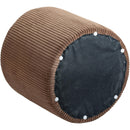  Color_Brown -- Roy Brown Microsuede Fabric Upholstered Stool IMAGE 5