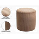  Color_Brown -- Roy Brown Microsuede Fabric Upholstered Stool IMAGE 7