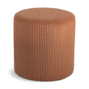  Color_Cognac -- Roy Cognac Microsuede Fabric Upholstered Stool IMAGE 1
