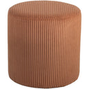  Color_Cognac -- Roy Cognac Microsuede Fabric Upholstered Stool IMAGE 3