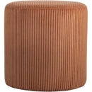  Color_Cognac -- Roy Cognac Microsuede Fabric Upholstered Stool IMAGE 4