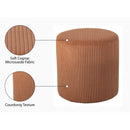  Color_Cognac -- Roy Cognac Microsuede Fabric Upholstered Stool IMAGE 7
