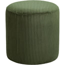  Color_Green -- Roy Green Microsuede Fabric Upholstered Stool IMAGE 3
