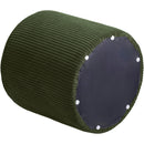  Color_Green -- Roy Green Microsuede Fabric Upholstered Stool IMAGE 5