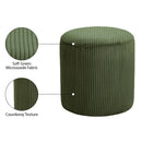  Color_Green -- Roy Green Microsuede Fabric Upholstered Stool IMAGE 7