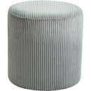  Color_Grey -- Roy Grey Microsuede Fabric Upholstered Stool IMAGE 3
