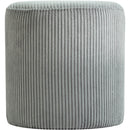  Color_Grey -- Roy Grey Microsuede Fabric Upholstered Stool IMAGE 4