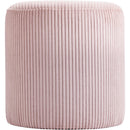  Color_Pink -- Roy Pink Microsuede Fabric Upholstered Stool IMAGE 4