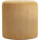  Color_Yellow -- Roy Yellow Microsuede Fabric Upholstered Stool IMAGE 4