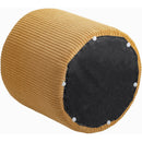  Color_Yellow -- Roy Yellow Microsuede Fabric Upholstered Stool IMAGE 5
