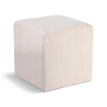  Color_Beige -- Meridian Roy Microsuede Fabric Upholstered Stool IMAGE 1