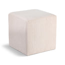  Color_Beige -- Meridian Roy Microsuede Fabric Upholstered Stool IMAGE 1