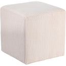  Color_Beige -- Meridian Roy Microsuede Fabric Upholstered Stool IMAGE 3