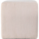 Meridian Roy Beige Microsuede Fabric Ottoman/Stool IMAGE 5