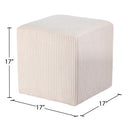  Color_Beige -- Meridian Roy Microsuede Fabric Upholstered Stool IMAGE 8