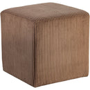  Color_Brown -- Roy Brown Microsuede Fabric Upholstered Stool IMAGE 3