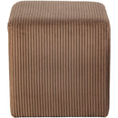  Color_Brown -- Roy Brown Microsuede Fabric Upholstered Stool IMAGE 4