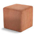  Color_Cognac -- Roy Cognac Microsuede Fabric Upholstered Stool IMAGE 1