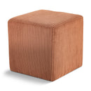  Color_Cognac -- Roy Cognac Microsuede Fabric Upholstered Stool IMAGE 1