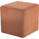 Color_Cognac -- Roy Cognac Microsuede Fabric Upholstered Stool IMAGE 3