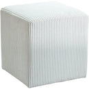 Color_Cream -- Roy Cream Microsuede Fabric Upholstered Stool IMAGE 3