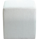  Color_Cream -- Roy Cream Microsuede Fabric Upholstered Stool IMAGE 4
