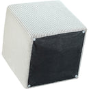  Color_Cream -- Roy Cream Microsuede Fabric Upholstered Stool IMAGE 7