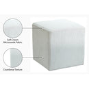  Color_Cream -- Roy Cream Microsuede Fabric Upholstered Stool IMAGE 8