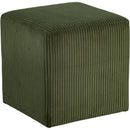  Color_Green -- Roy Green Microsuede Fabric Upholstered Stool IMAGE 3