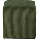  Color_Green -- Roy Green Microsuede Fabric Upholstered Stool IMAGE 4