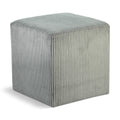  Color_Grey -- Roy Grey Microsuede Fabric Upholstered Stool IMAGE 1
