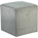  Color_Grey -- Roy Grey Microsuede Fabric Upholstered Stool IMAGE 3